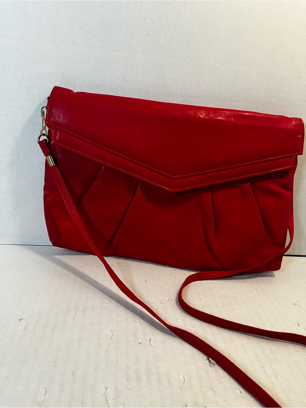 Source Unknown Red Envelope Clutch Crossbody